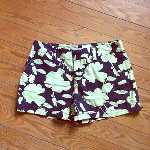 SUMMER SALE! LOFT Shorts - Navy and Pale Yellow